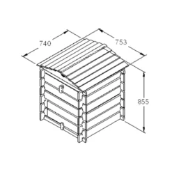 Forest Garden Beehive Composter 250L -Deals Good Garden Tool Store forest garden beehive composter 250l5013053134870 01t