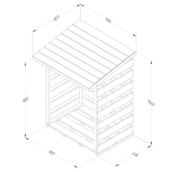 Forest Garden Compact Timber 3x3 Ft Pent Log Store -Deals Good Garden Tool Store forest garden compact timber 3x3 ft pent log store5013053189900 01t