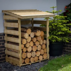 Forest Garden Compact Timber 3x3 Ft Pent Log Store -Deals Good Garden Tool Store forest garden compact timber 3x3 ft pent log store5013053189900 04i