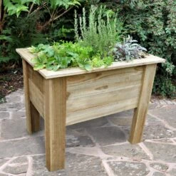 Forest Garden Deep Root Wooden Rectangular Planter -Deals Good Garden Tool Store forest garden deep root wooden rectangular planter5013053143056 02i bq