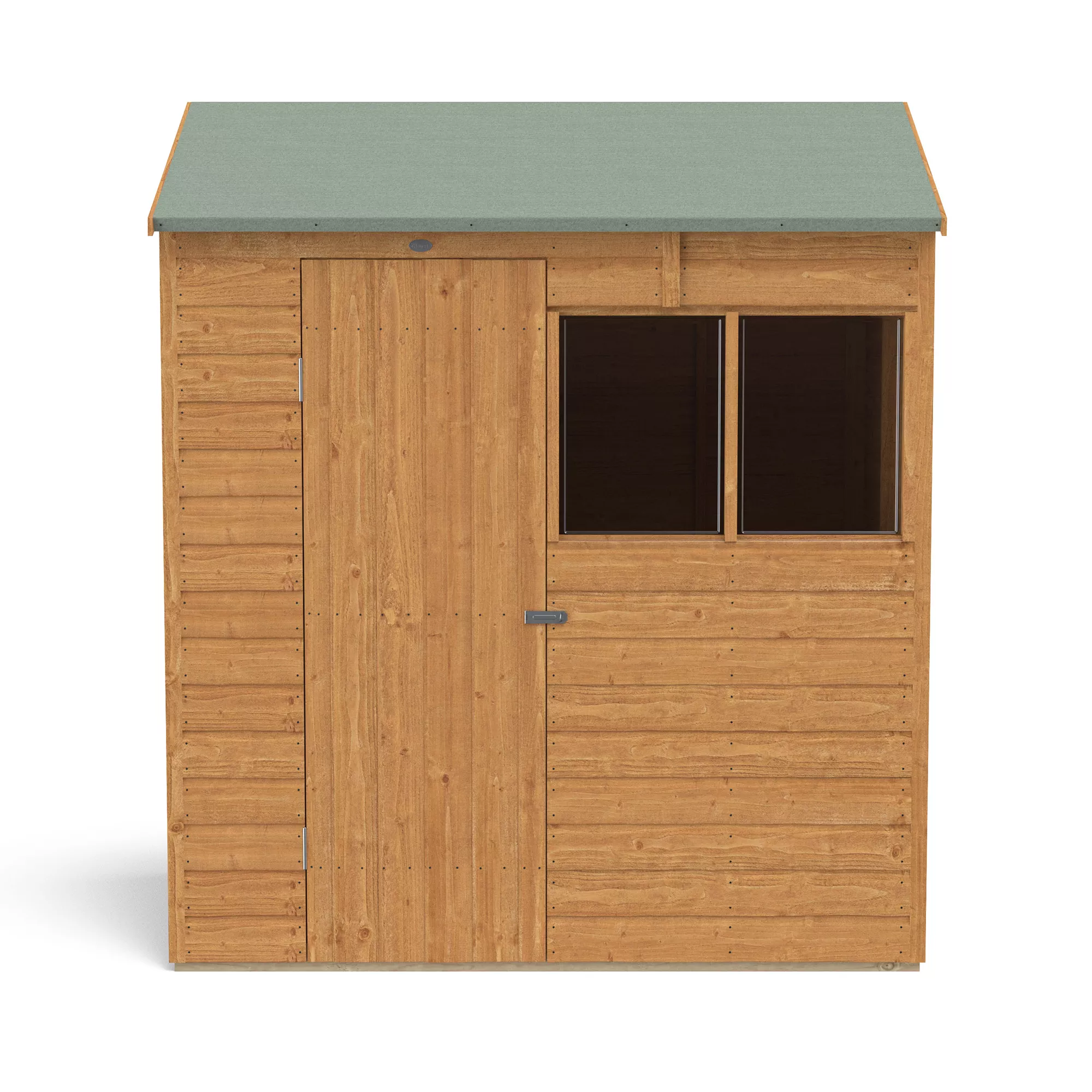 Forest Garden Delamere Range 6x4 Ft Reverse Apex Shiplap Wooden 2 Windows Shed With Floor 4 Forest Garden Delamere Range 6x4 Ft Reverse Apex Shiplap Wooden 2 Windows Shed With Floor - Image 4