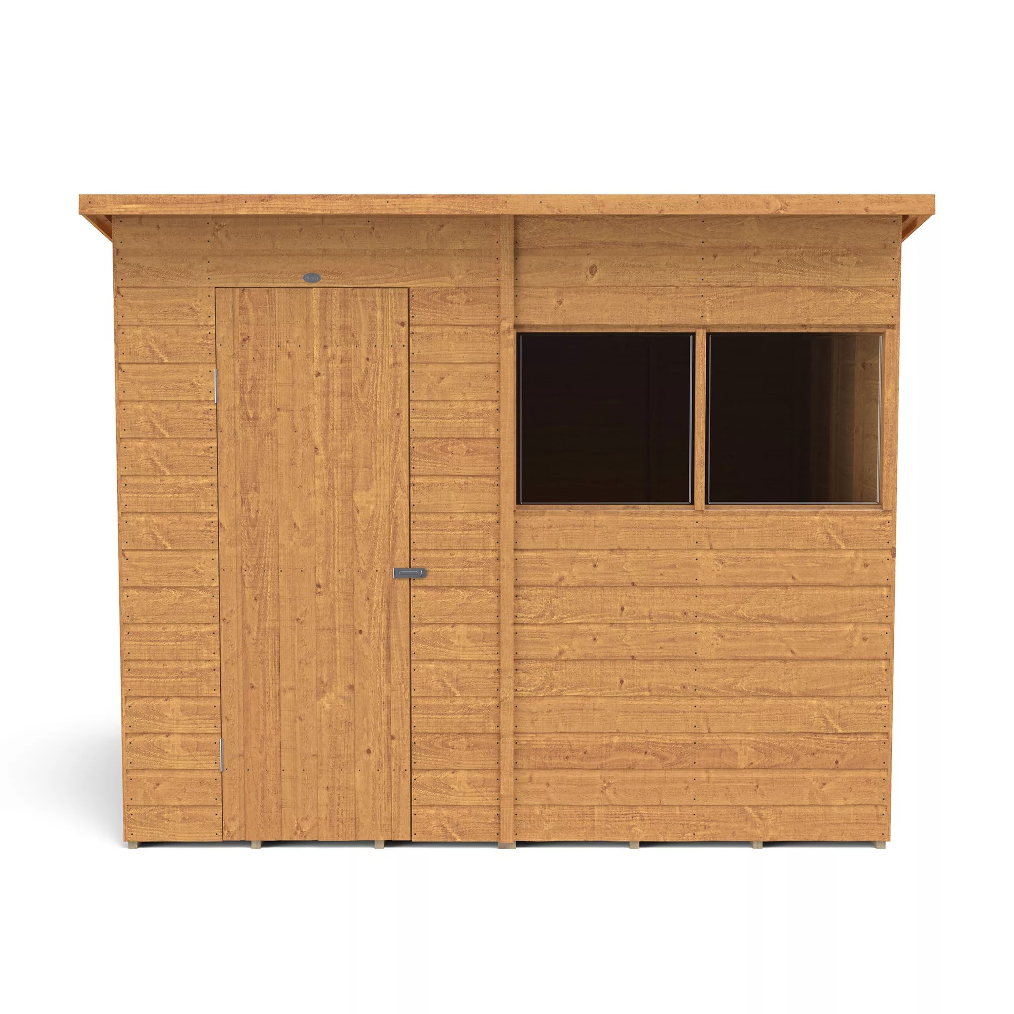 Forest Garden Delamere Range 8x6 Ft Pent Shiplap Wooden 2 Windows Shed With Floor 4 Forest Garden Delamere Range 8x6 Ft Pent Shiplap Wooden 2 Windows Shed With Floor - Image 4