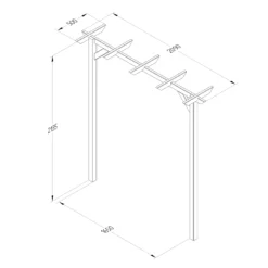 Forest Garden Hanbury Flat Top European Softwood Arch (H) 213.5cm X (W) 209cm -Deals Good Garden Tool Store forest garden hanbury flat top european softwood arch h 213 5cm x w 209cm5013053190128 01t