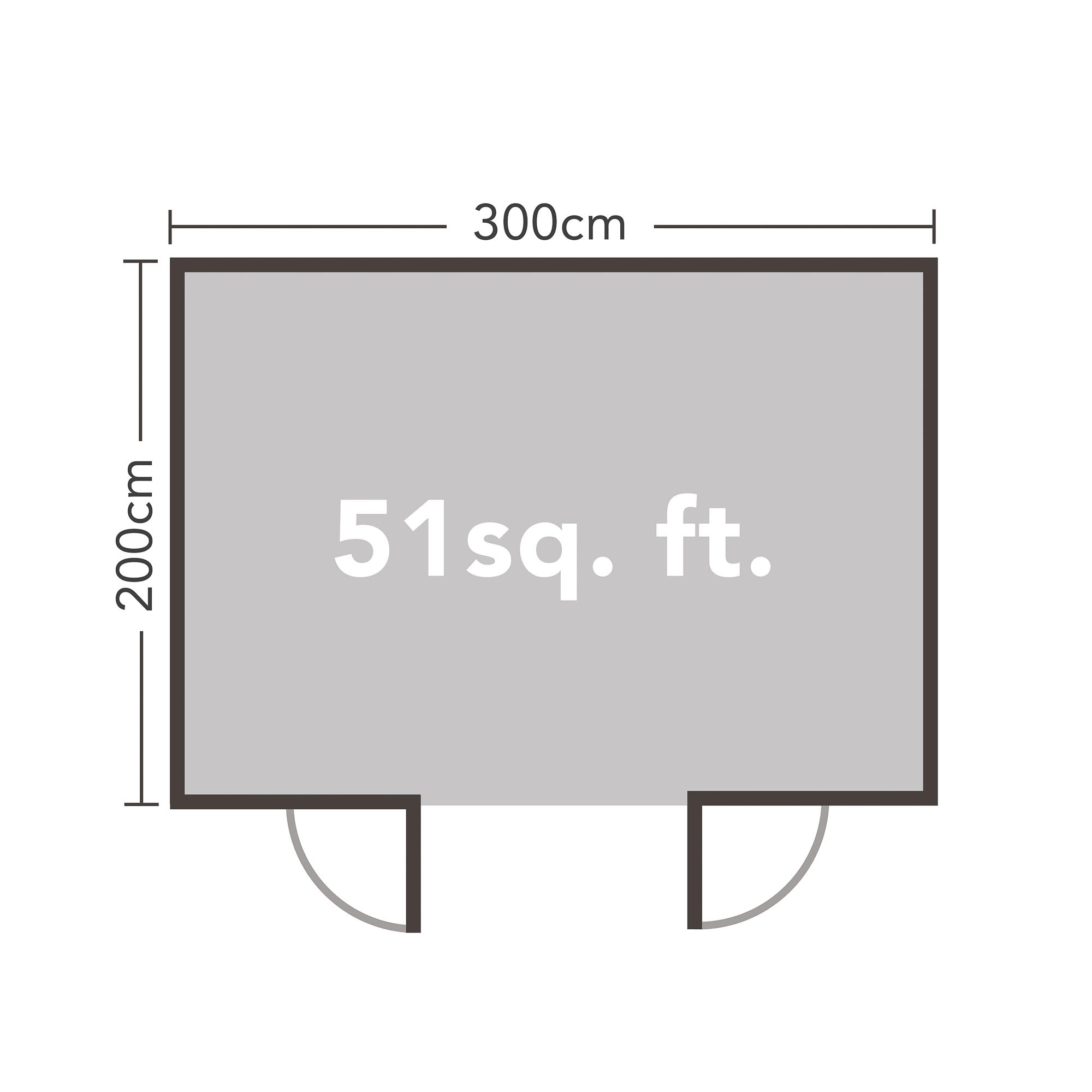 Forest Garden Harwood 3x2 Toughened Glass Pent Loglap Solid Wood Cabin With Double Door - Assembly Service Included 7 Forest Garden Harwood 3x2 Toughened Glass Pent Loglap Solid Wood Cabin With Double Door - Assembly Service Included - Image 7