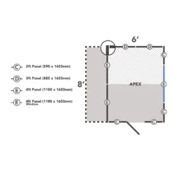 Forest Garden Lean To Shed Kit, (H)2133mm (W)2646mm (D)2420mm - Assembly Service Included -Deals Good Garden Tool Store forest garden lean to shed kit h 2133mm w 2646mm d 2420mm assembly service included5013053190821 02t
