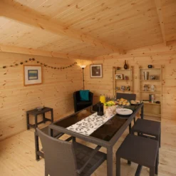 Forest Garden Mendip 5x4 Toughened Glass Pent Loglap Solid Wood Cabin With Double Door - Assembly Service Included -Deals Good Garden Tool Store forest garden mendip 5x4 toughened glass pent loglap solid wood cabin with double door assembly service included5013053181799 36c bq