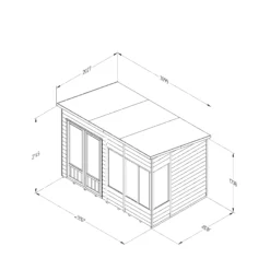 Forest Garden Oakley 10x6 Pent Overlap Solid Wood Summer House With Double Door (Base Included) - Assembly Service Included -Deals Good Garden Tool Store forest garden oakley 10x6 pent overlap solid wood summer house with double door base included assembly service included5013053188743 01t bq