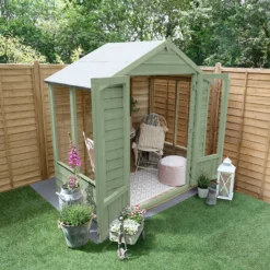 Forest Garden Oakley 6x4 Apex Overlap Solid Wood Summer House With Double Door (Base Included) -Deals Good Garden Tool Store forest garden oakley 6x4 apex overlap solid wood summer house with double door base included 5013053188446 02i bq