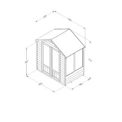 Forest Garden Oakley 6x4 Apex Overlap Solid Wood Summer House With Double Door -Deals Good Garden Tool Store forest garden oakley 6x4 apex overlap solid wood summer house with double door5013053188422 01t bq