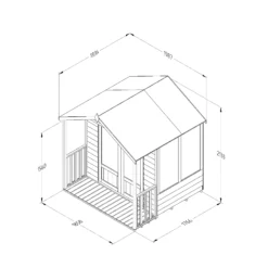 Forest Garden Oakley 6x6 Apex Overlap Solid Wood Summer House With Double Door (Base Included) - Assembly Service Included -Deals Good Garden Tool Store forest garden oakley 6x6 apex overlap solid wood summer house with double door base included assembly service included5013053188545 01t bq