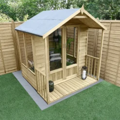 Forest Garden Oakley 6x6 Apex Overlap Solid Wood Summer House With Double Door -Deals Good Garden Tool Store forest garden oakley 6x6 apex overlap solid wood summer house with double door5013053188484 02i bq