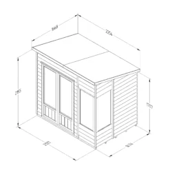 Forest Garden Oakley 7x5 Pent Overlap Solid Wood Summer House With Double Door (Base Included) -Deals Good Garden Tool Store forest garden oakley 7x5 pent overlap solid wood summer house with double door base included 5013053188569 01t bq