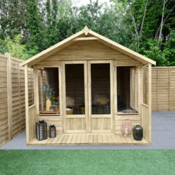 Forest Garden Oakley 8x12 Apex Overlap Solid Wood Summer House With Double Door -Deals Good Garden Tool Store forest garden oakley 8x12 apex overlap solid wood summer house with double door5013053188828 01i bq