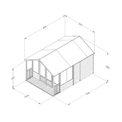 Forest Garden Oakley 8x12 Apex Overlap Solid Wood Summer House With Double Door -Deals Good Garden Tool Store forest garden oakley 8x12 apex overlap solid wood summer house with double door5013053188828 01t bq