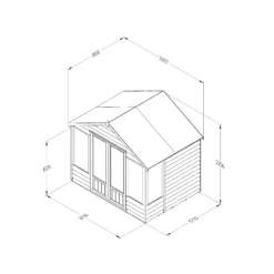 Forest Garden Oakley 8x6 Apex Overlap Solid Wood Summer House With Double Door -Deals Good Garden Tool Store forest garden oakley 8x6 apex overlap solid wood summer house with double door5013053188583 01t bq