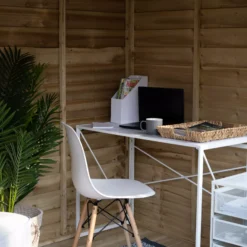 Forest Garden Oakley 8x6 Pent Overlap Solid Wood Summer House With Double Door - Assembly Service Included -Deals Good Garden Tool Store forest garden oakley 8x6 pent overlap solid wood summer house with double door assembly service included5013053188606 36c bq