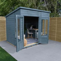 Forest Garden Oakley 8x6 Pent Overlap Solid Wood Summer House With Double Door -Deals Good Garden Tool Store forest garden oakley 8x6 pent overlap solid wood summer house with double door5013053188606 02i bq