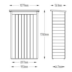 Forest Garden Overlap Wooden 3x2 Pent Garden Storage -Deals Good Garden Tool Store forest garden overlap wooden 3x2 pent garden storage5013053162798 01t bq