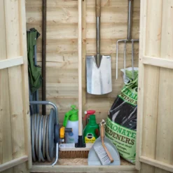 Forest Garden Overlap Wooden 3x2 Pent Garden Storage -Deals Good Garden Tool Store forest garden overlap wooden 3x2 pent garden storage5013053162798 04i bq