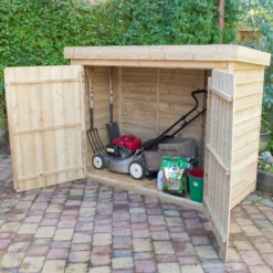 Forest Garden Overlap Wooden 6x3 Pent Garden Storage -Deals Good Garden Tool Store forest garden overlap wooden 6x3 pent garden storage5013053162835 01i bq