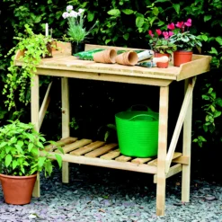 Forest Garden Potting Bench -Deals Good Garden Tool Store forest garden potting bench5013053133569 03c