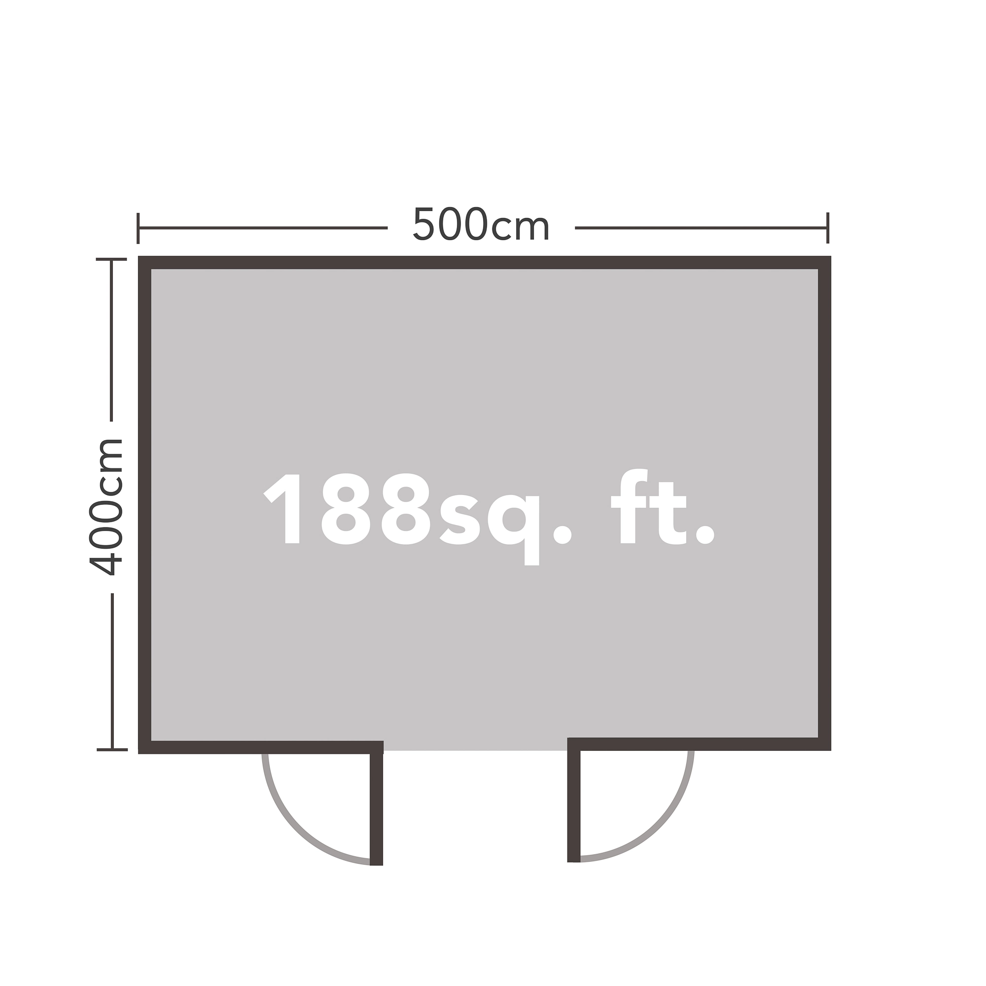 Forest Garden Rushock 5x4 Toughened Glass Apex Loglap Solid Wood Cabin With Double Door - Assembly Service Included 6 Forest Garden Rushock 5x4 Toughened Glass Apex Loglap Solid Wood Cabin With Double Door - Assembly Service Included - Image 6