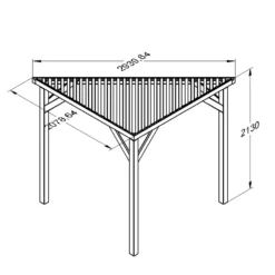 Forest Garden Slatted Corner Pergola, (H)2130mm (W)1470mm -Deals Good Garden Tool Store forest garden slatted corner pergola h 2130mm w 1470mm5013053183199 01t bq