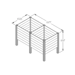 Forest Garden Slot Down Composter Extension Kit 650L -Deals Good Garden Tool Store forest garden slot down composter extension kit 650l5013053133545 01t