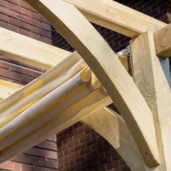 Forest Garden Ultima Cream Pergola & Decking Kit, X4 Post (H) 2.4m X (W) 2.4m - Canopy Included -Deals Good Garden Tool Store forest garden ultima cream pergola decking kit x4 post h 2 4m x w 2 4m canopy included5013053192252 04i