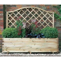 Forest Garden Venice Natural Timber Wooden Rectangular Planter -Deals Good Garden Tool Store forest garden venice natural timber wooden rectangular planter5013053181157 03i bq
