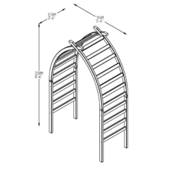 Forest Garden Whitby Softwood Arch -Deals Good Garden Tool Store forest garden whitby softwood arch5013053160220 01t