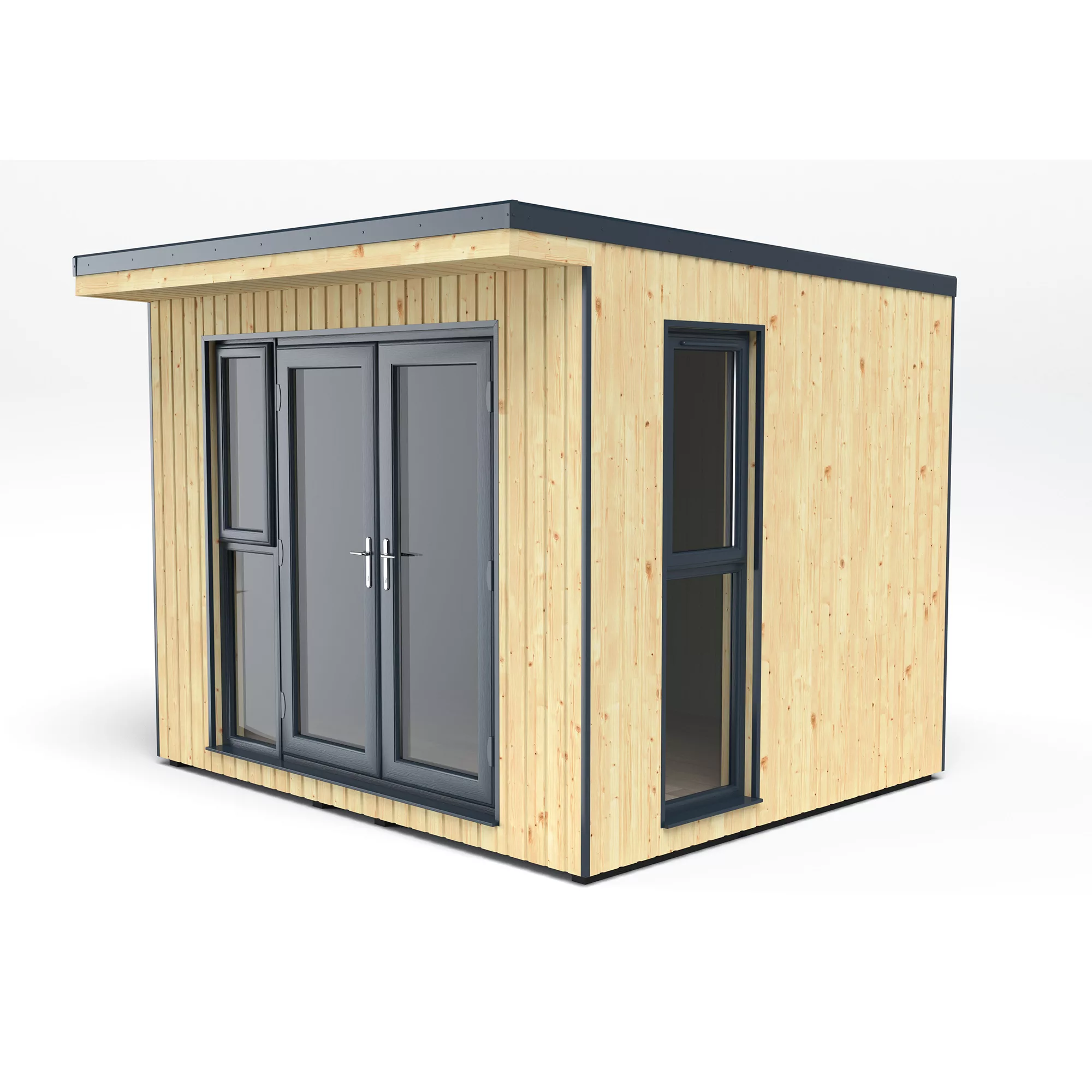 Forest Garden Xtend+ 10x9 Pent Tongue & Groove Garden Office With Double Door 3 Forest Garden Xtend+ 10x9 Pent Tongue & Groove Garden Office With Double Door - Image 3