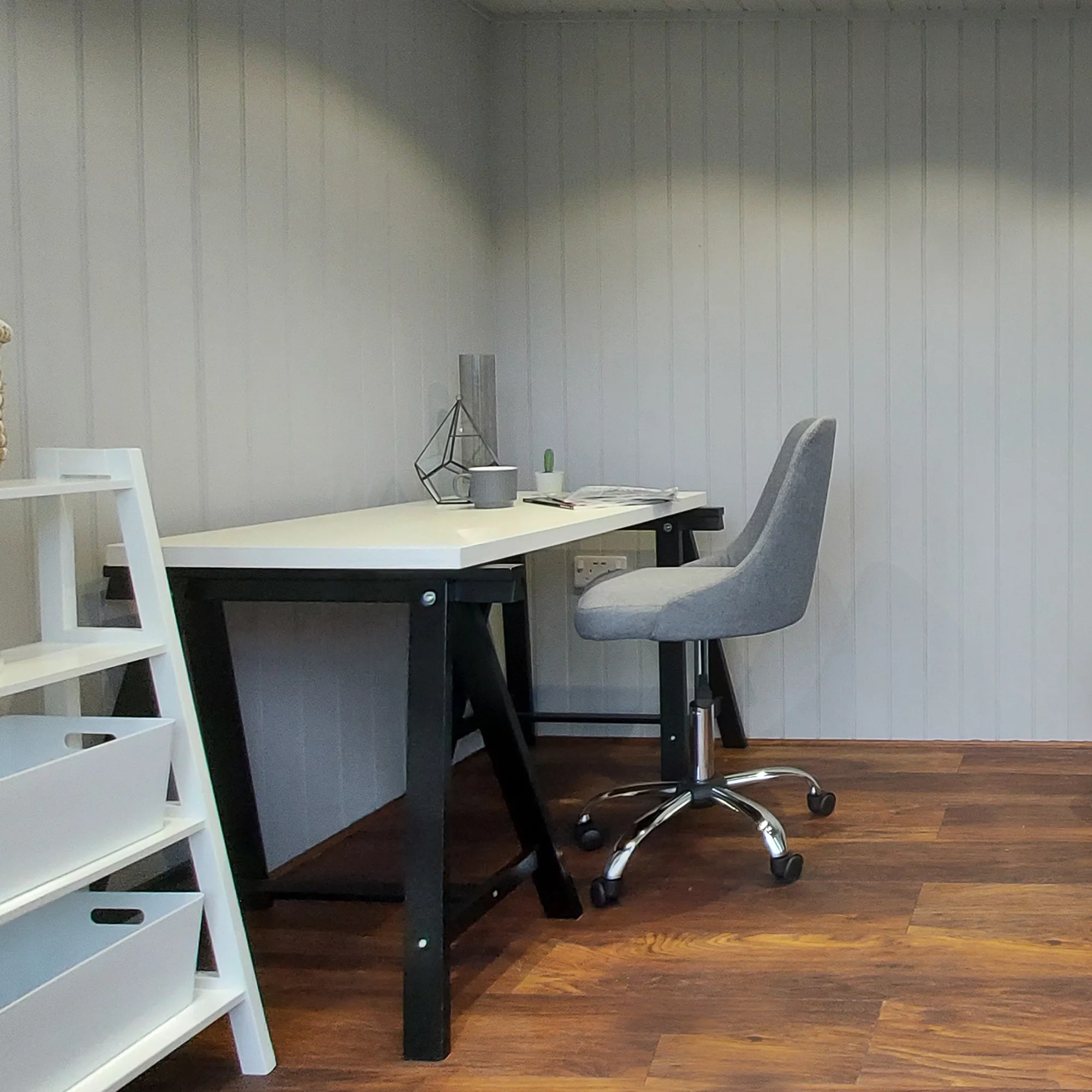 Forest Garden Xtend+ 10x9 Pent Tongue & Groove Garden Office With Double Door 5 Forest Garden Xtend+ 10x9 Pent Tongue & Groove Garden Office With Double Door - Image 5