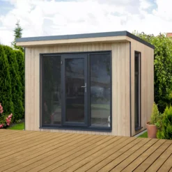 Forest Garden Xtend 10x9 Pent Tongue & Groove Garden Office With Single Door