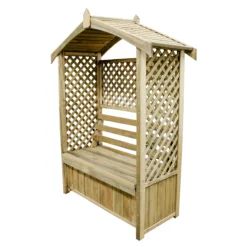 Forest Lyon Lattice Arbour, (H)2000mm (W)1560mm (D)670mm - Assembly Required -Deals Good Garden Tool Store forest lyon lattice arbour h 2000mm w 1560mm d 670mm assembly required5013053154694 02c