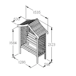Forest Parisienne Arbour, (H)2120mm (W)1540mm (D)660mm - Assembly Required -Deals Good Garden Tool Store forest parisienne arbour h 2120mm w 1540mm d 660mm assembly required5013053135952 01t bq