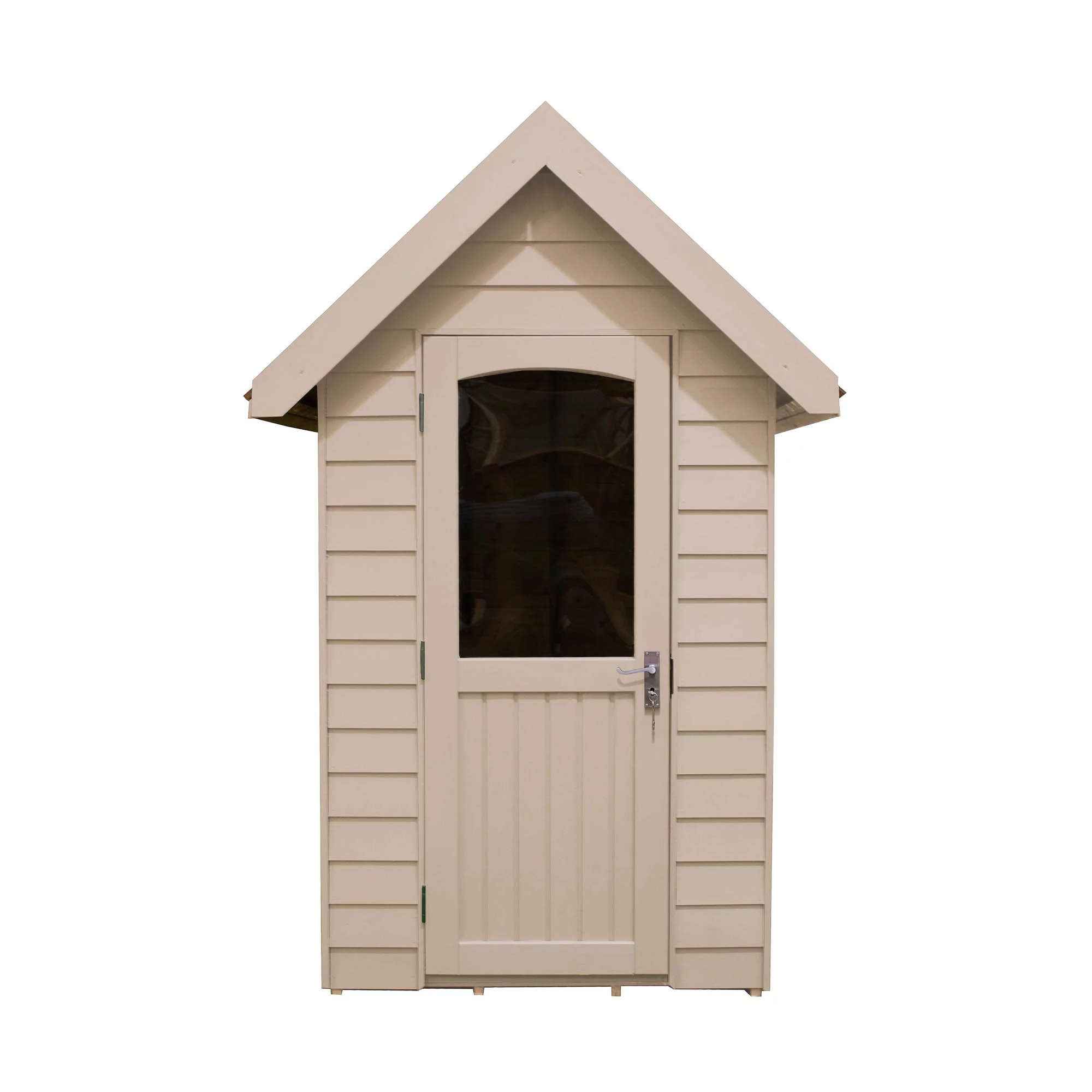 Forest Retreat 6X4 Apex Pressure Treated Overlap Cream Shed With Floor - Assembly Service Included 4 Forest Retreat 6X4 Apex Pressure Treated Overlap Cream Shed With Floor - Assembly Service Included - Image 4