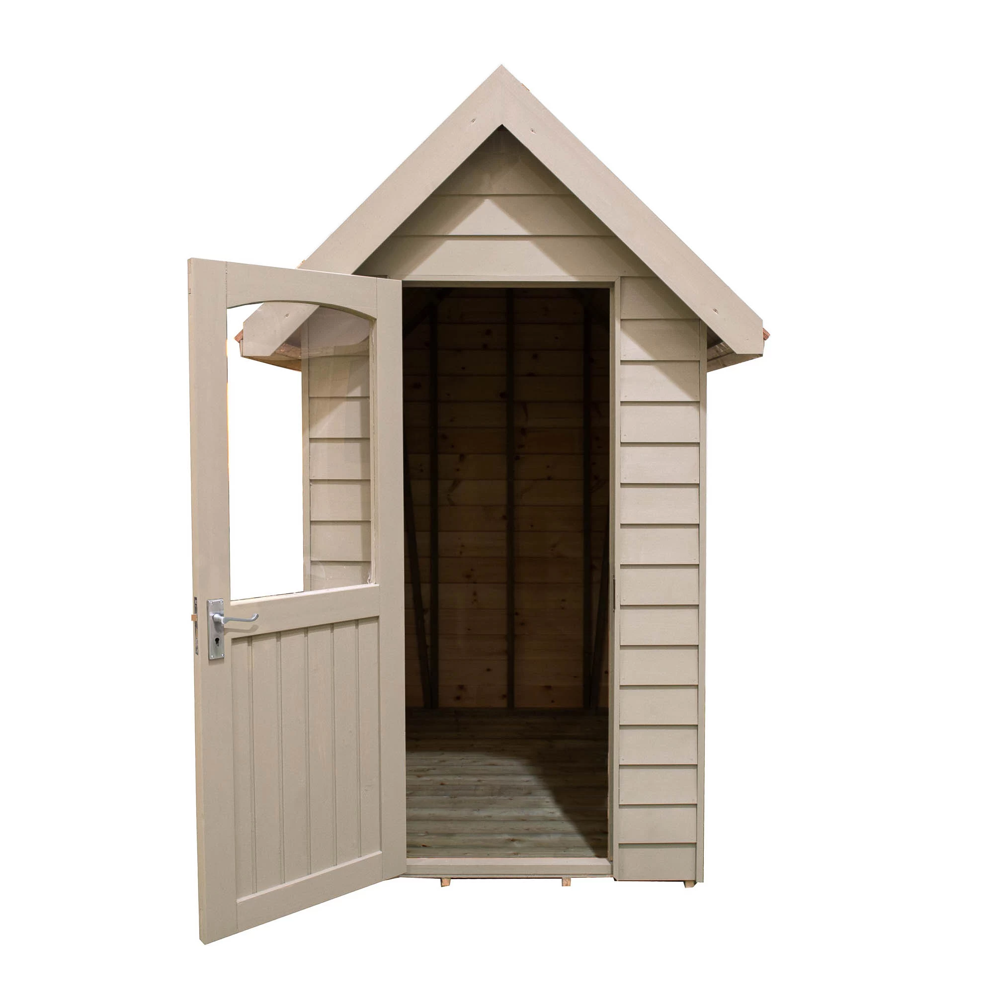 Forest Retreat 6X4 Apex Pressure Treated Overlap Cream Shed With Floor - Assembly Service Included 5 Forest Retreat 6X4 Apex Pressure Treated Overlap Cream Shed With Floor - Assembly Service Included - Image 5