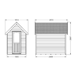 Forest Retreat 8x5 Apex Pressure Treated Overlap Grey Shed With Floor - Assembly Service Included -Deals Good Garden Tool Store forest retreat 8x5 apex pressure treated overlap grey shed with floor assembly service included5013053176511 01t bq