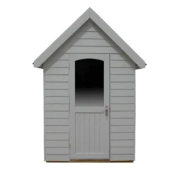 Forest Retreat 8x5 Apex Pressure Treated Overlap Grey Shed With Floor - Assembly Service Included -Deals Good Garden Tool Store forest retreat 8x5 apex pressure treated overlap grey shed with floor assembly service included5013053176511 03c bq