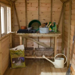 Forest Retreat 8x5 Apex Pressure Treated Overlap Grey Shed With Floor - Assembly Service Included -Deals Good Garden Tool Store forest retreat 8x5 apex pressure treated overlap grey shed with floor assembly service included5013053176511 36c bq