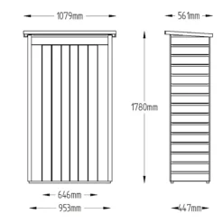 Forest Tall Shiplap 3.6x1.6 Pent Garden Storage 750L -Deals Good Garden Tool Store forest tall shiplap 3 6x1 6 pent garden storage 750l5013053163177 01t bq