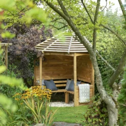 Forest Venetian Corner Arbour, (H)2500mm (W)2330mm (D)1610mm - Assembly Required -Deals Good Garden Tool Store forest venetian corner arbour h 2500mm w 2330mm d 1610mm assembly required5013053139745 04i