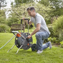 Gardena Aquaroll Freestanding Manual Hose Reel Set (L)50m 7 Gardena Aquaroll Freestanding Manual Hose Reel Set (L)50m -Deals Good Garden Tool Store gardena aquaroll freestanding manual hose reel set l 50m4078500032926 02i bq