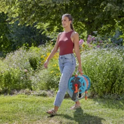 Gardena Freestanding Or Wall-mounted Manual Hose Reel Set (L)25m -Deals Good Garden Tool Store gardena freestanding or wall mounted manual hose reel set l 25m4066407001589 02i bq