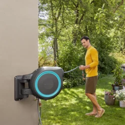 Gardena Rollup XL Wall-mounted Auto Hose Pipe Set (L)35m -Deals Good Garden Tool Store gardena rollup xl wall mounted auto hose pipe set l 35m4078500052061 01i bq