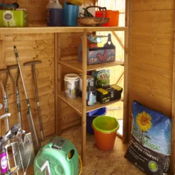 GoodHome Clapperton 8x6 Pent Dip Treated Shiplap Shed With Floor -Deals Good Garden Tool Store goodhome clapperton 8x6 pent dip treated shiplap shed with floor5059340270173 11i