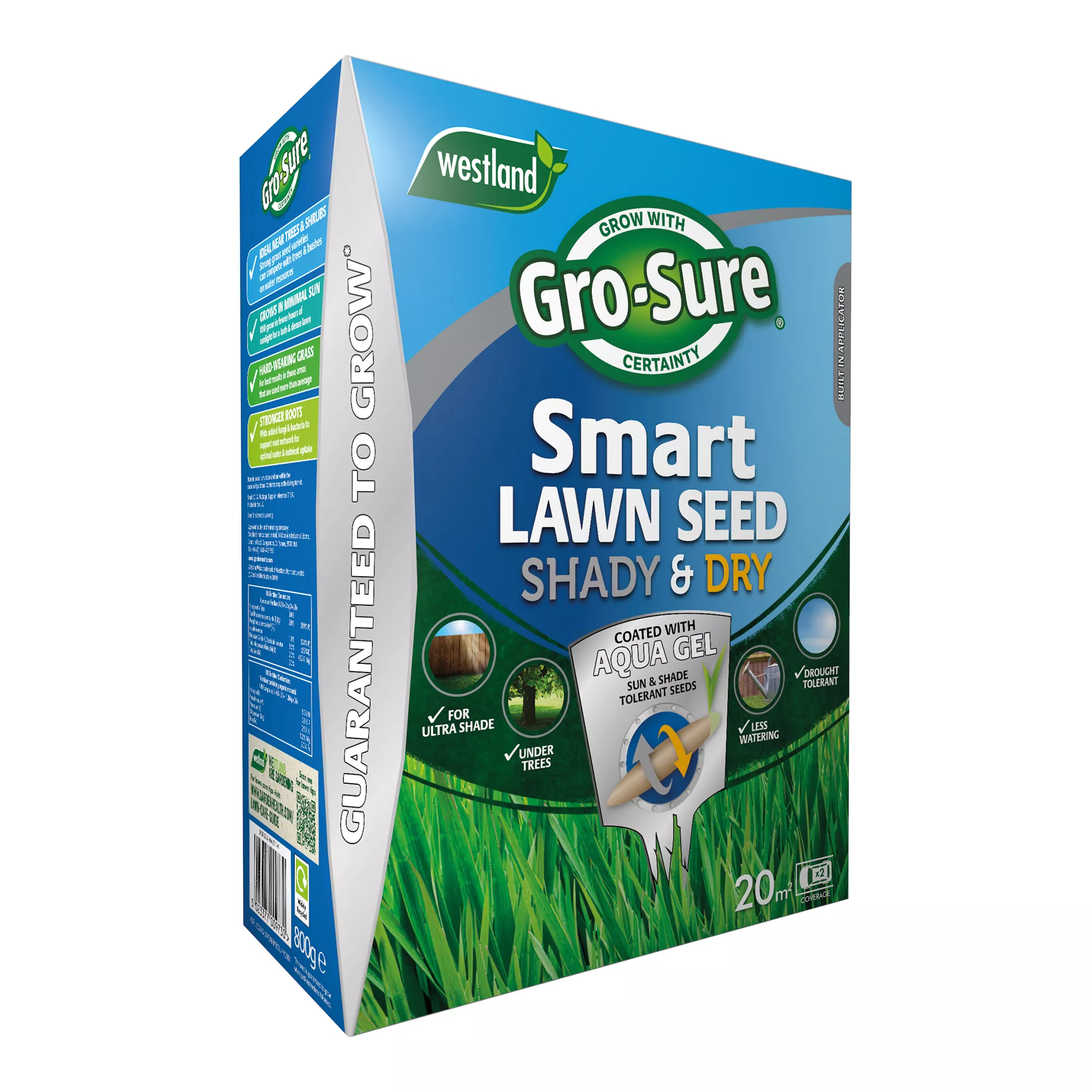 Gro-Sure Smart Seed Lawn Fertiliser 20m² 0.8kg 3 Gro-Sure Smart Seed Lawn Fertiliser 20m² 0.8kg - Image 3