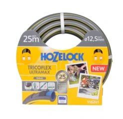 Hozelock Ultramax 116241 Grey & Yellow 5-layer Reinforced Hose Pipe (L)25m