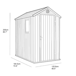 Keter Darwin 6x4 Tongue & Groove Plastic Shed With Floor -Deals Good Garden Tool Store keter darwin 6x4 tongue groove plastic shed with floor7290112632159 10t bq